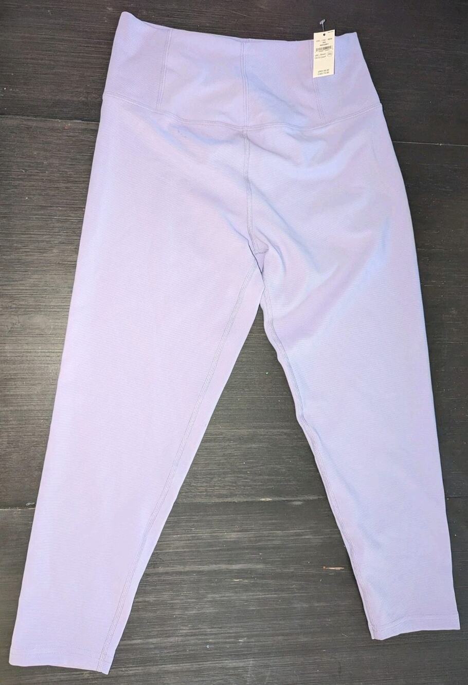 Offline By Aerie Goals 7/8 Leggings Lavender Purple Size Large Short Cropped